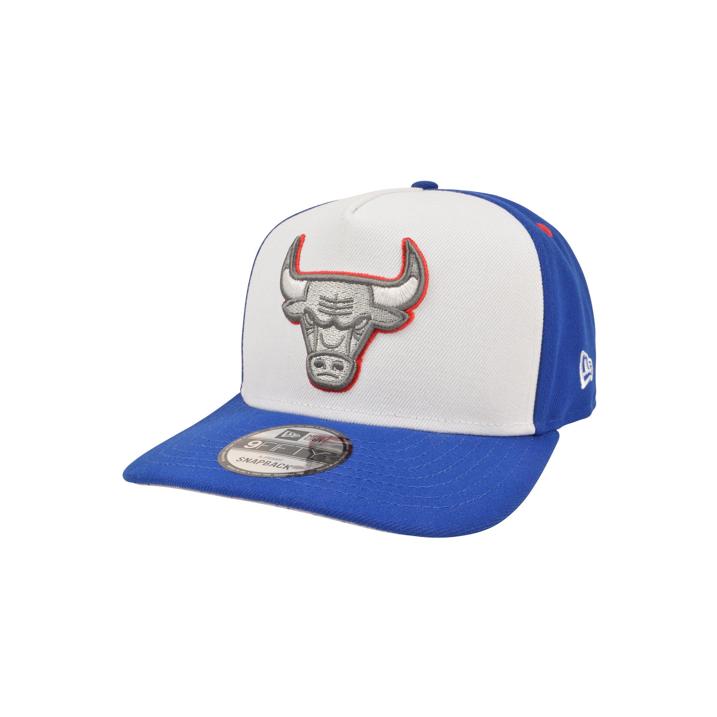 New Era Chicago Bulls 9FIFTY A-Frame True Blue Jordan 3 Snapback Hat - White/Royal/Red - WHITE/ROYAL/RED